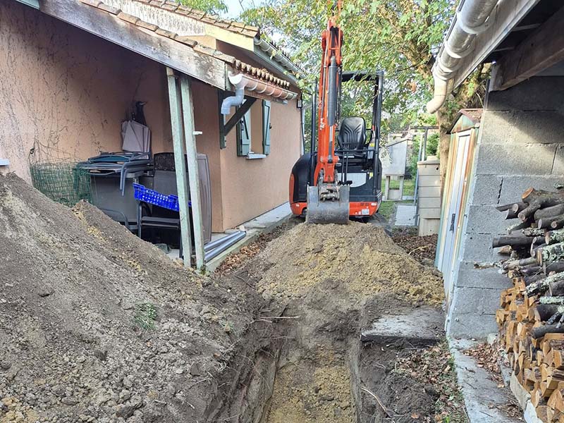 Terrassement Assainissement Enrobe Creation parking Artigues pres Bordeaux Tresses Salleboeuf - Ent Lamagnere Terrassement - Texte 2